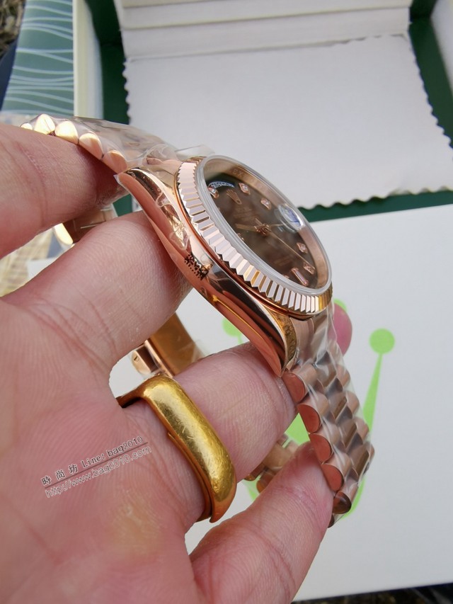 勞力士複刻手錶 Rolex星期日曆型daydate系列 36mm 全自動機械機芯女士腕表  gjs1859